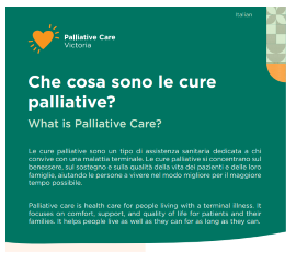 ITALIAN FLYER - What is palliative care?
