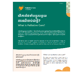 KHMER FLYER - What is palliative care?