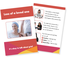 Palliative Care Victoria - Product - Loss of a loved one - It's okay to ...